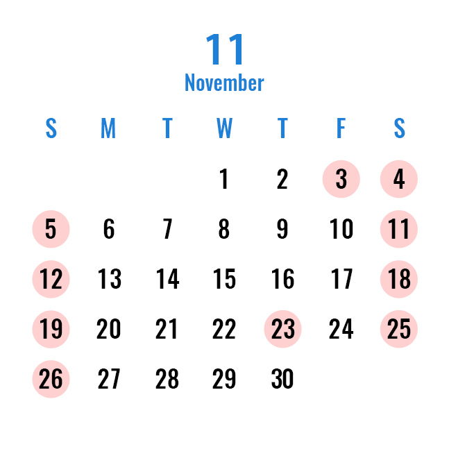 Head Office and Sales Office Calendar