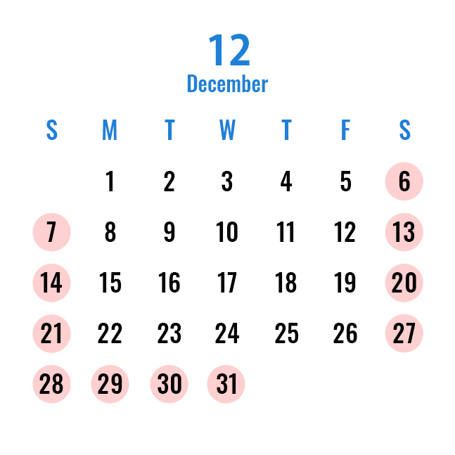 Head Office and Sales Office Calendar